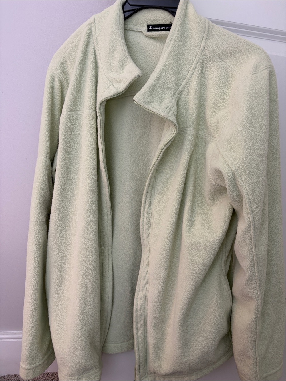 Champion Light Green Teddy Fleece Jacket